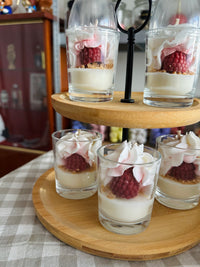 Bougie moussette framboise 💕